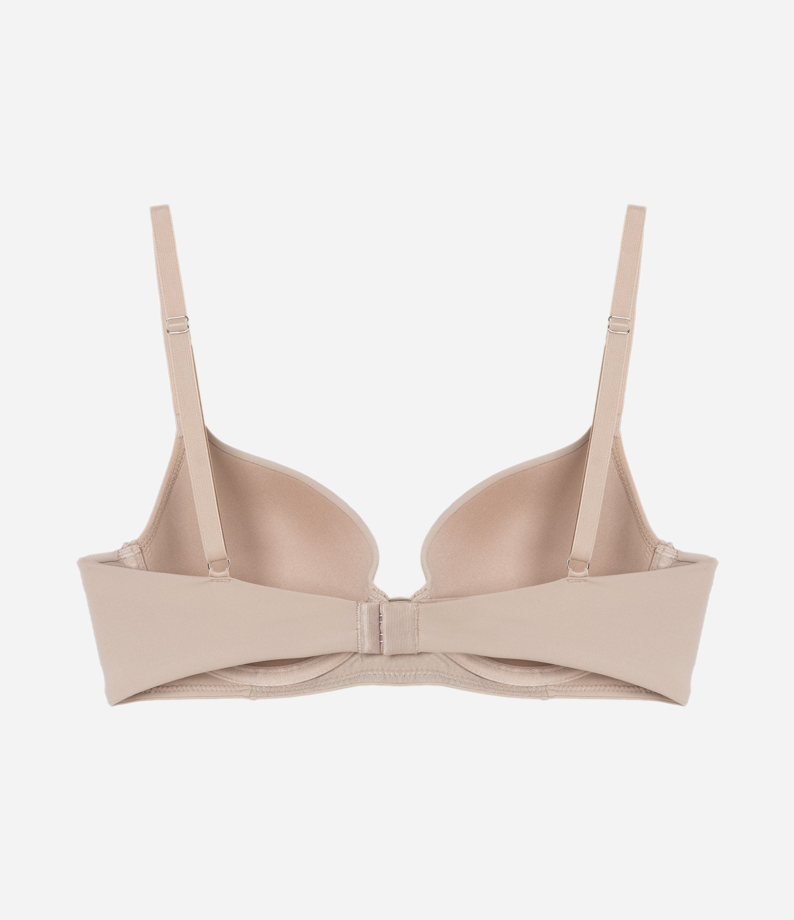 Sutiã Base Básico em Microfibra com Bojo Oco Marrom Chocolate 5