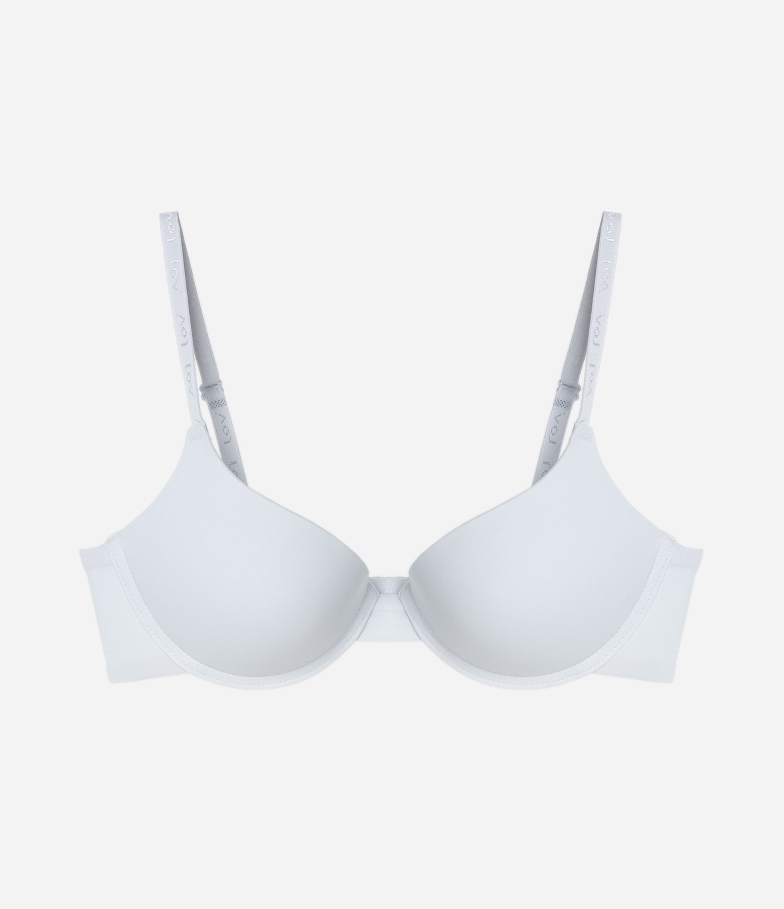 Sutiã Push Up em Microfibra com Enchimento Que Aumenta o Busto em Um Tamanho Branco 1