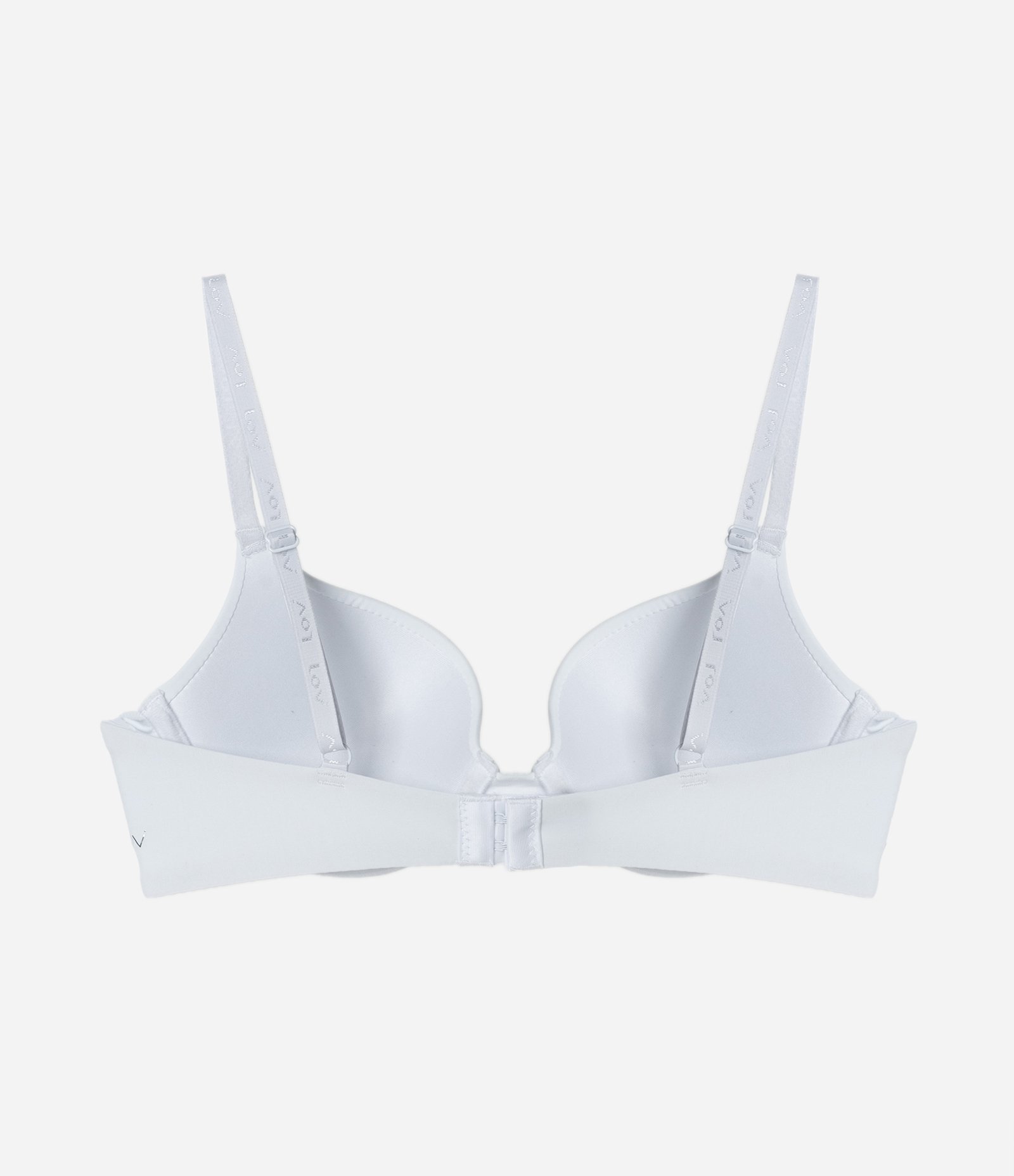 Sutiã Push Up em Microfibra com Enchimento Que Aumenta o Busto em Um Tamanho Branco 2