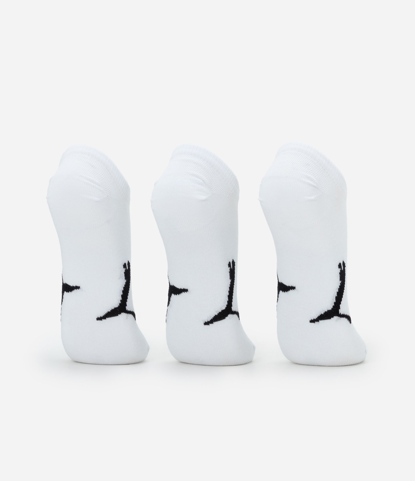 Kit 03 Pares de Meias Esportivas com Cano Invisível Puma Branco 3