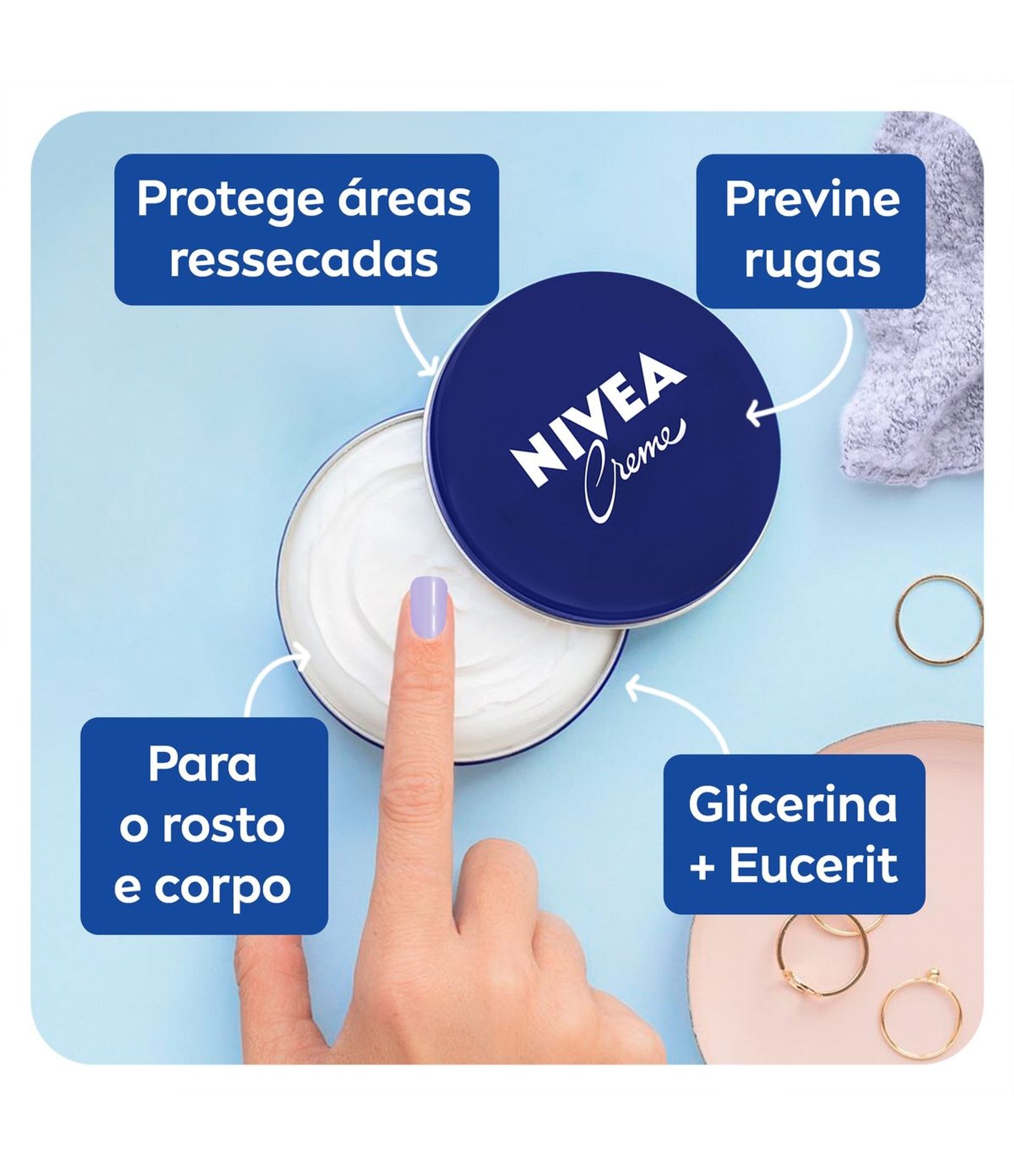 Creme Nivea Lata Média 56g 5