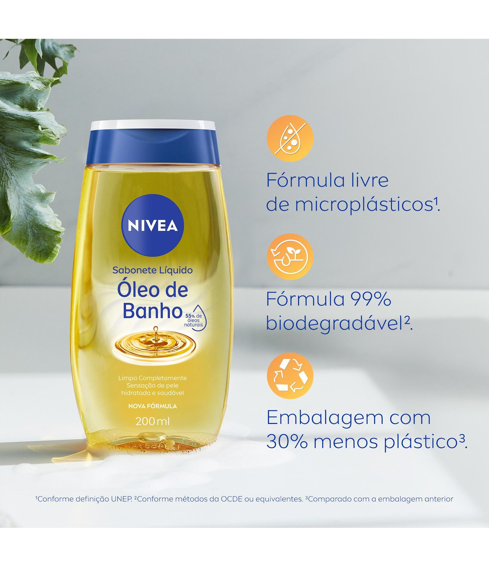 Sabonete Líquido Óleo de Banho Nivea 200ml 8