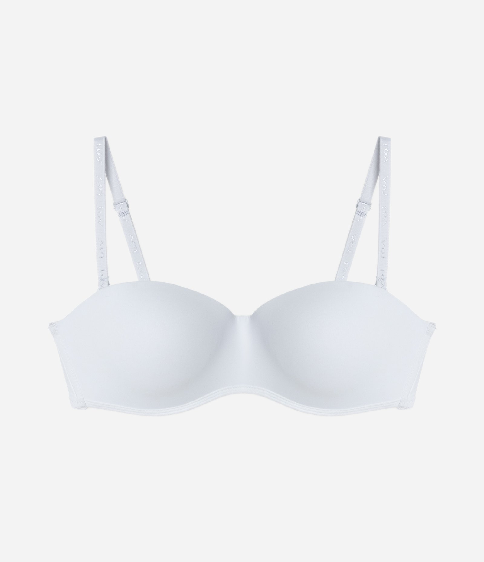 Sutiã Sem Alça em Microfibra com Bojo Inteiro Branco 6