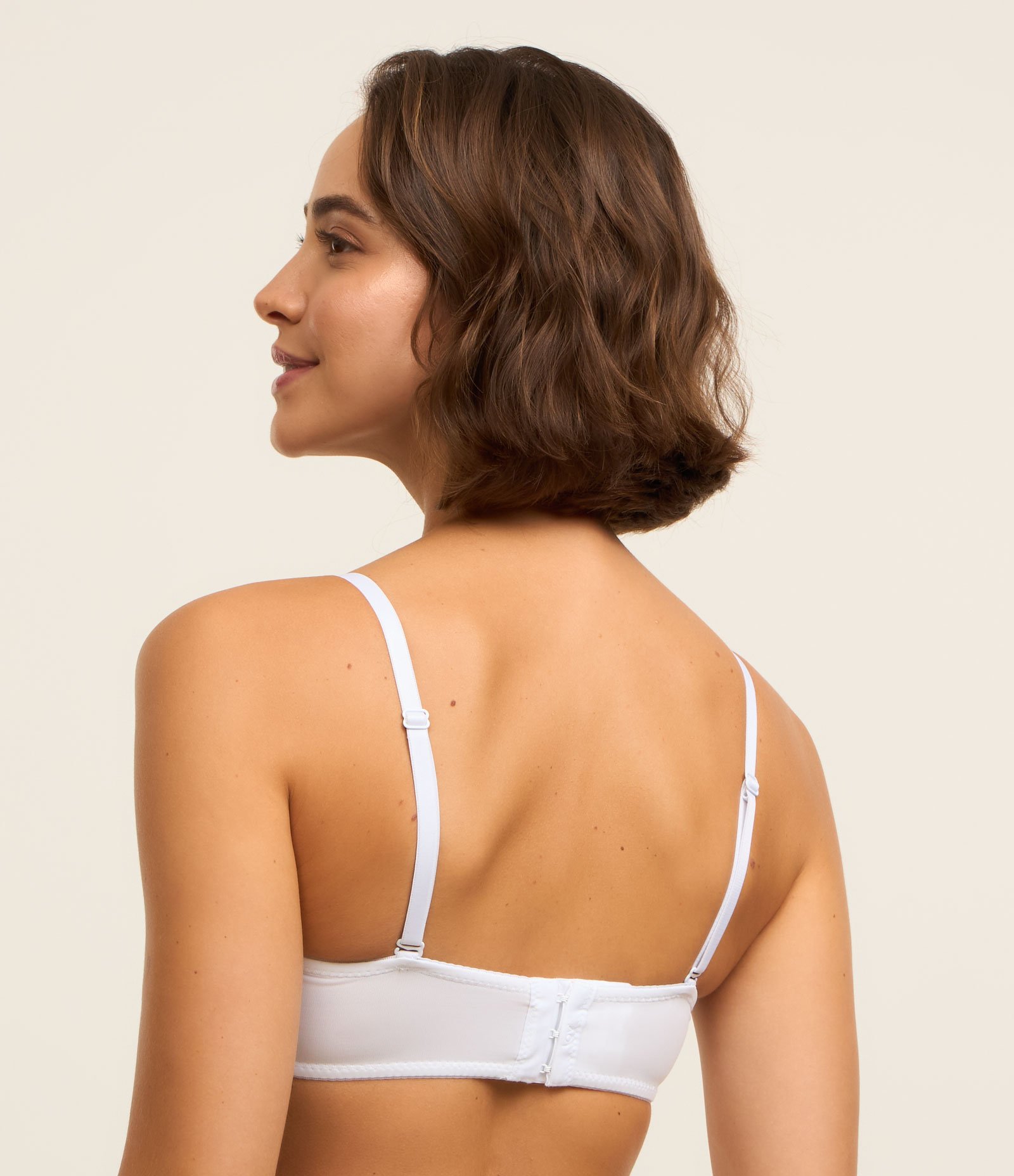 Sutiã Sem Alça em Microfibra com Bojo Inteiro Branco 2