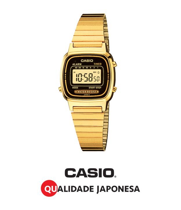 Relógio Feminino Casio Vintage LA670WGA 1DF Digital U 3