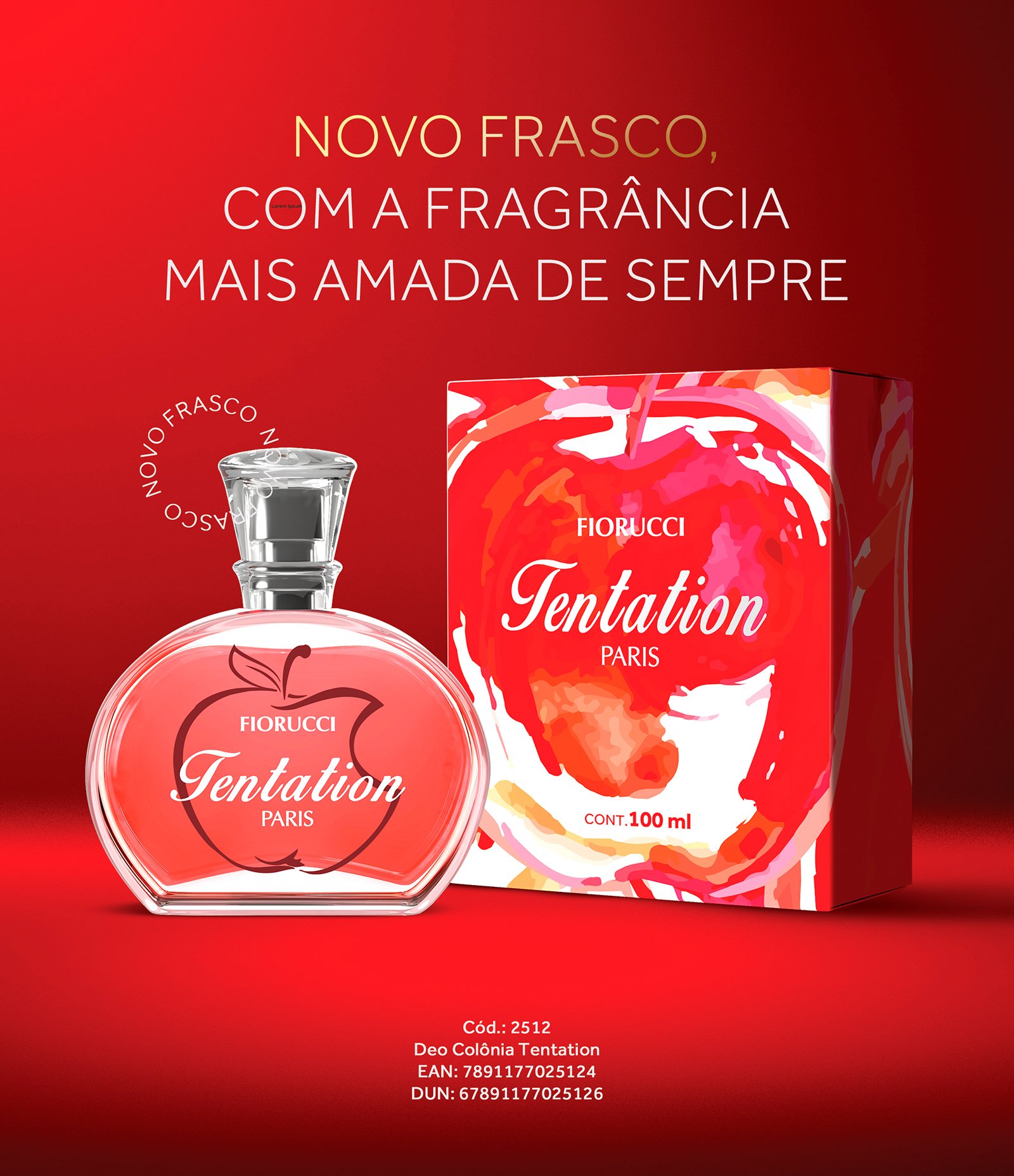 Colônia Fiorucci Tentation 80ml 2