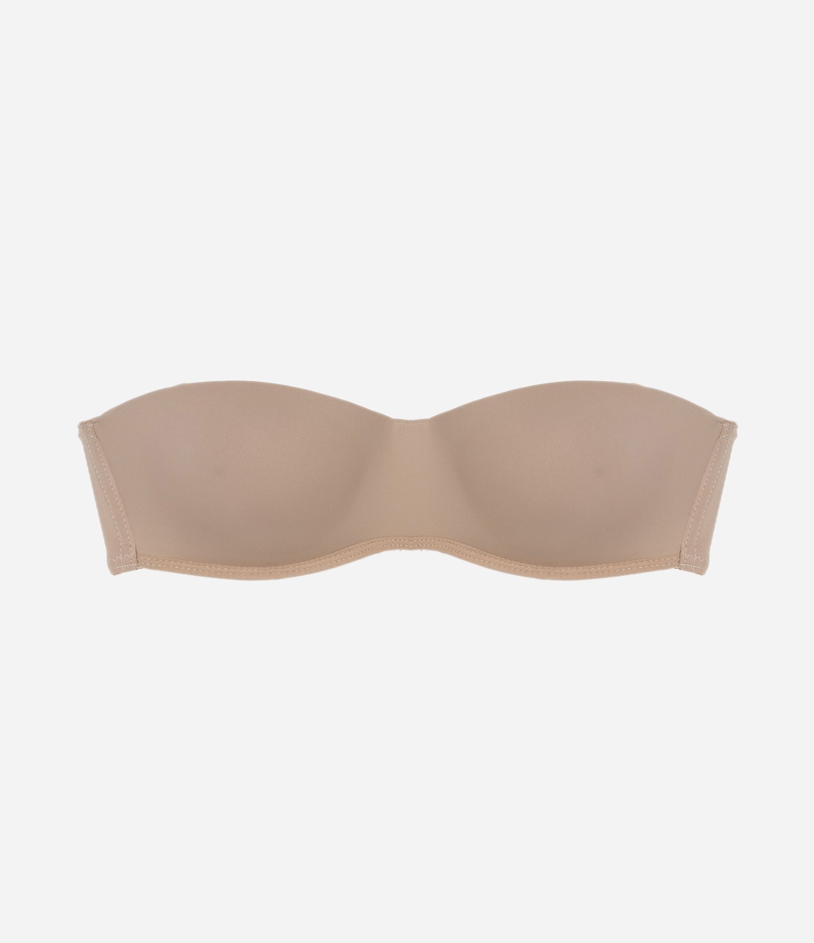 Sutiã Sem Alça em Microfibra com Bojo Inteiro Light Taupe 7