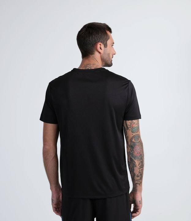 Remera Deportiva Basica Manga Corta Negro 2