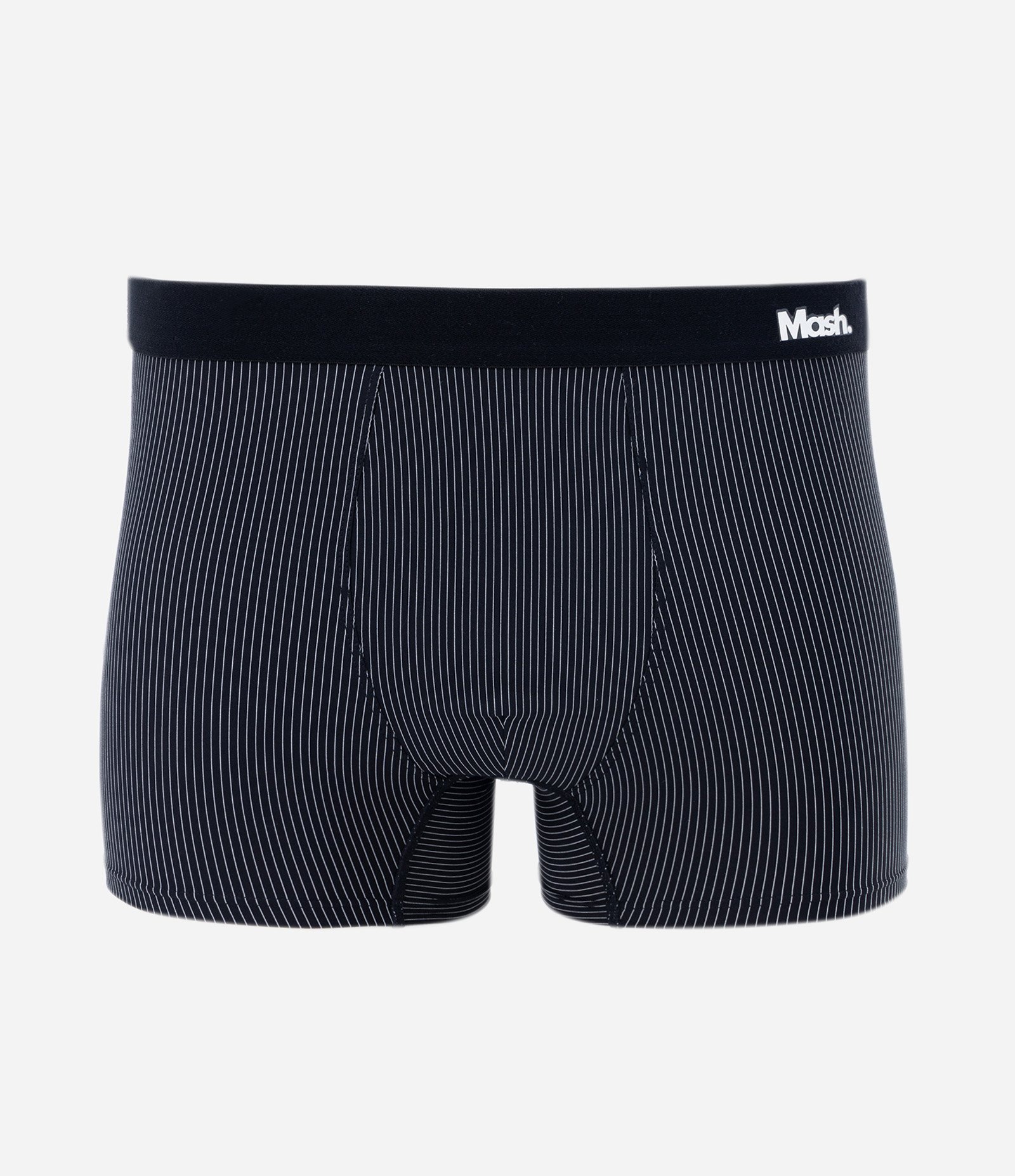 Cueca Boxer em Poliamida com Listras Risca de Giz Mash Preto 3