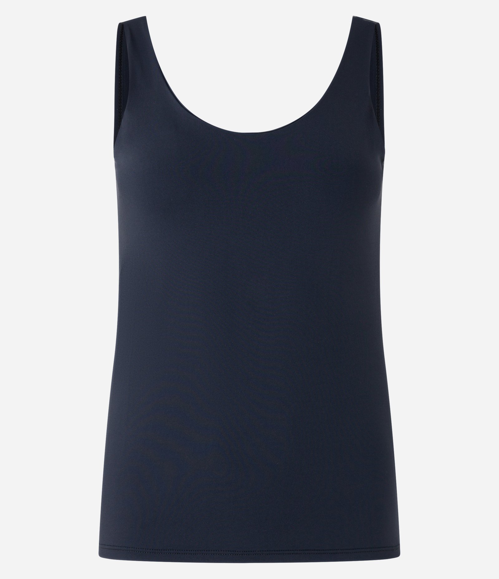 Blusa em Poliamida com Decote U e Alça Larga Preto 5