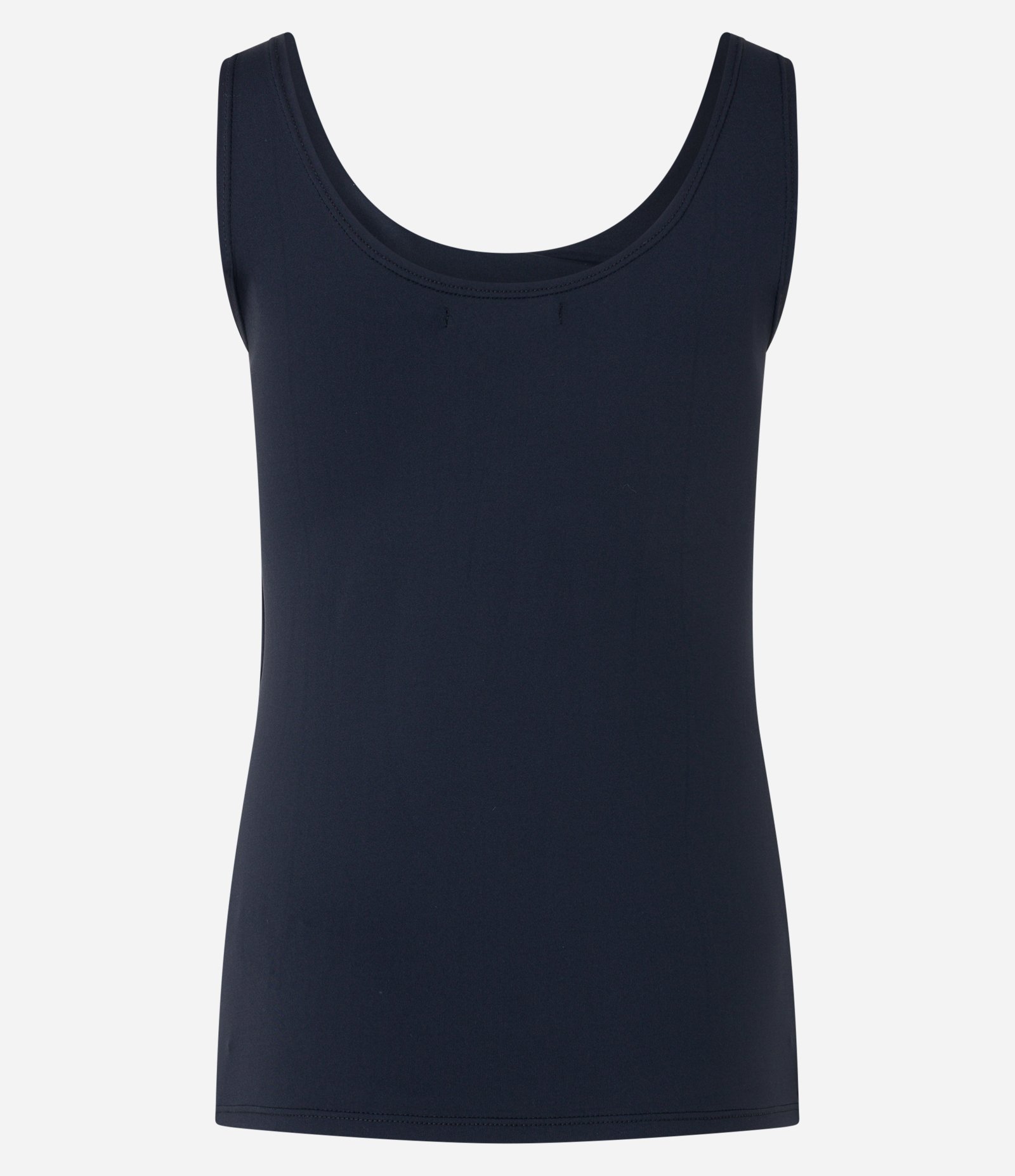 Blusa em Poliamida com Decote U e Alça Larga Preto 6