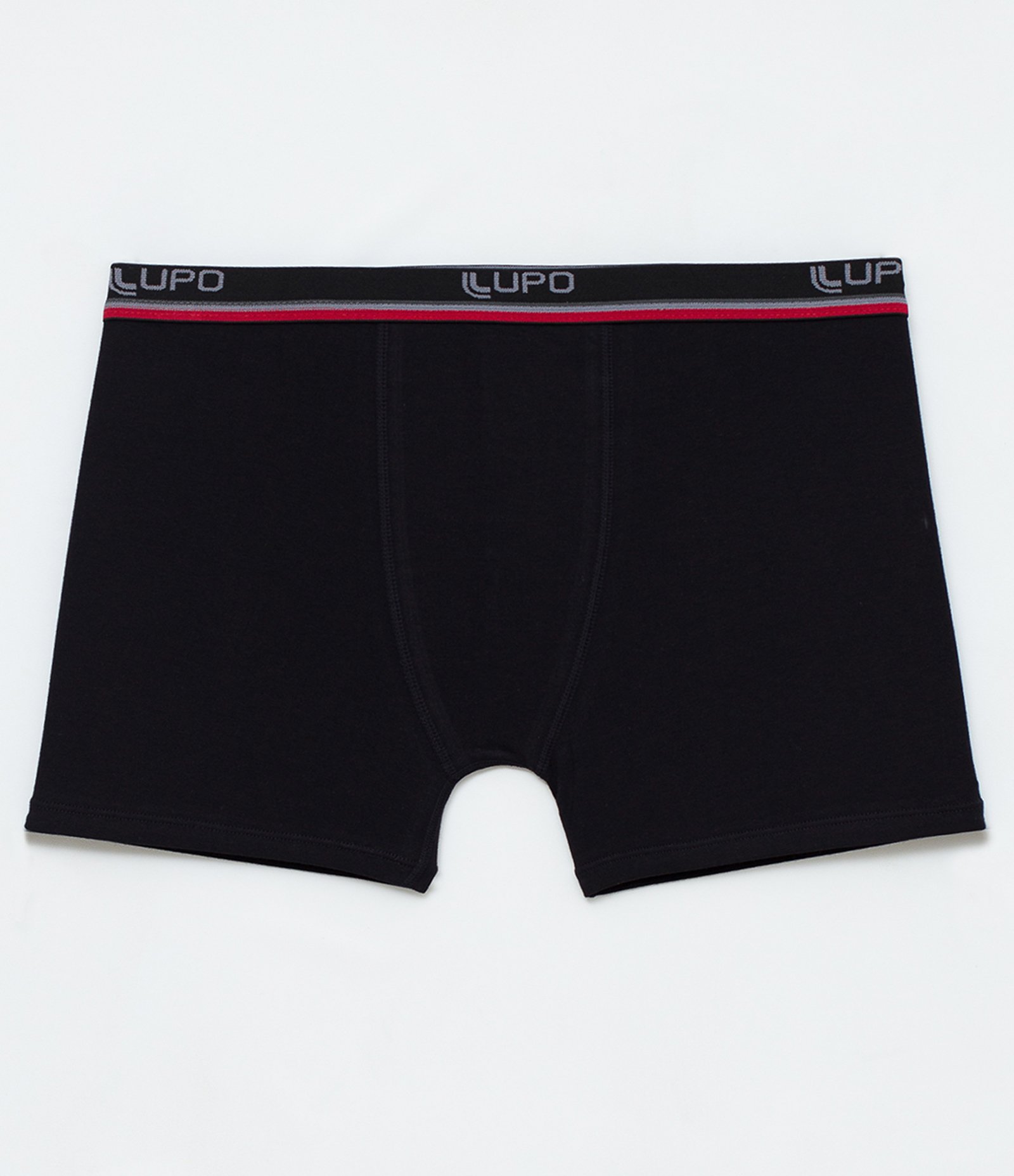 Cueca Boxer com Cós Elástico Lupo Preto 1