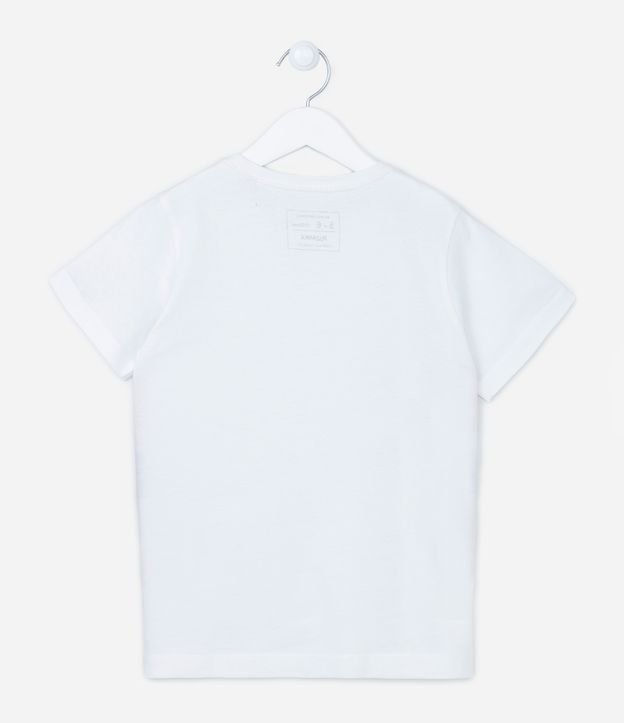 Camiseta Infantil Básica - Tam 5 a 14 Anos Branco 2