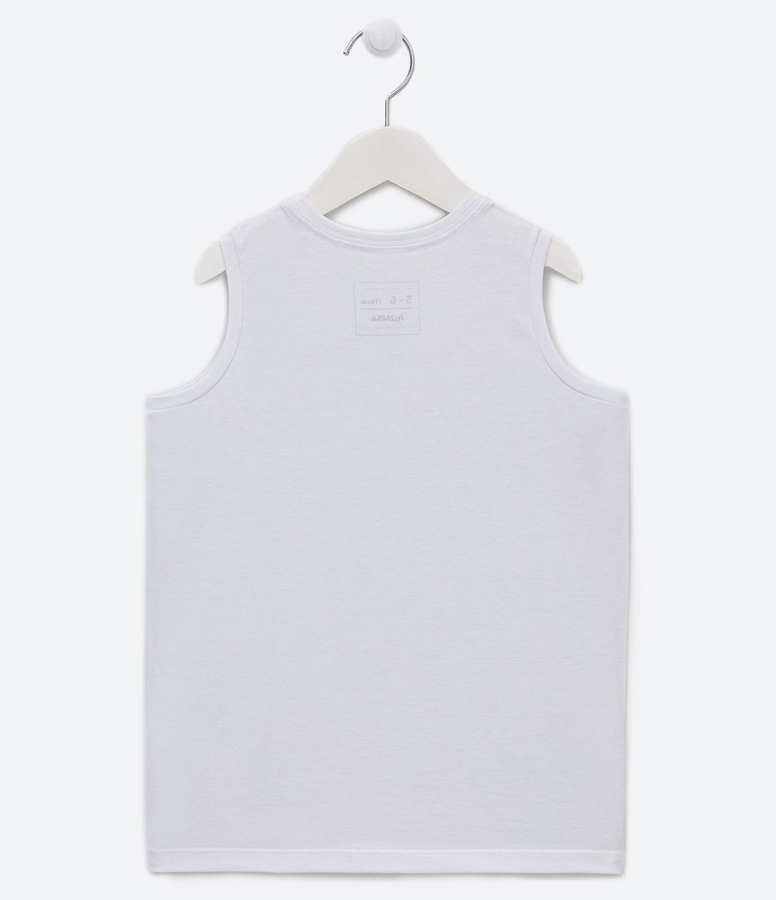 Regata Machão Infantil Básica - Tam 5 a 14 anos Branco 2