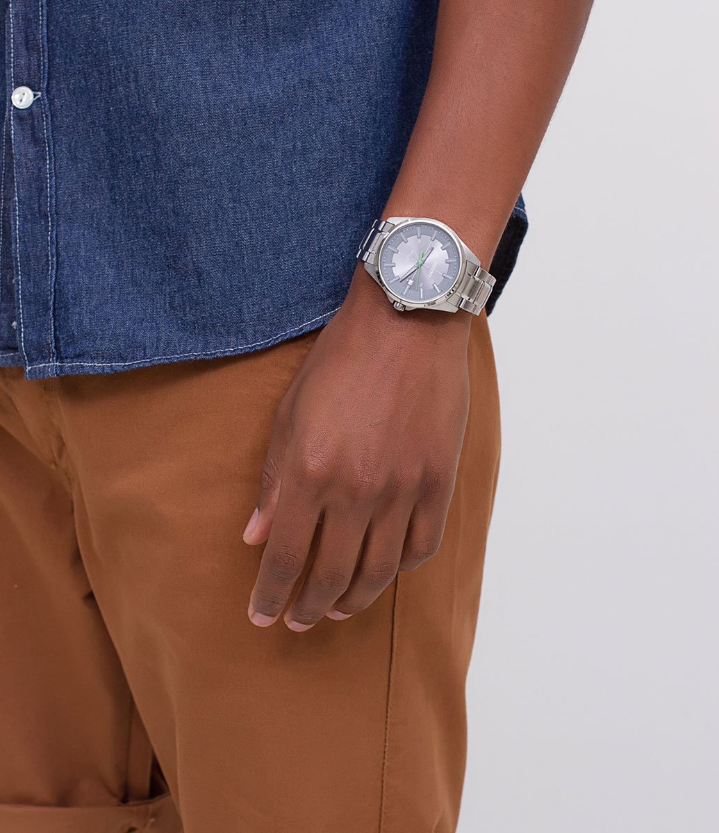 Kit Relógio Masculino Orient MBSS1294 G1SX Analógico 5 ATM + Canivete U 5