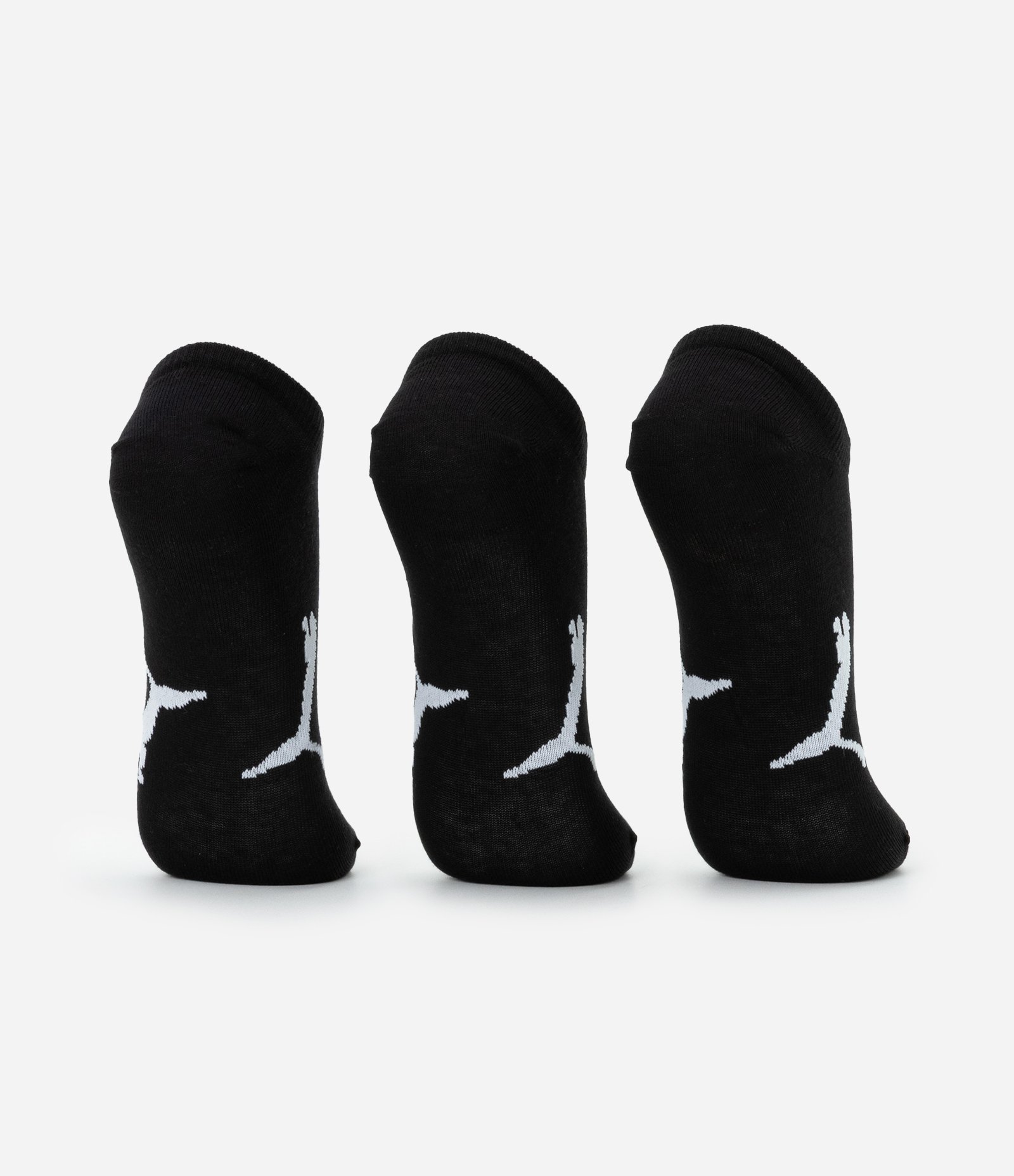 Kit 03 Pares de Meias Esportivas com Cano Invisível Puma Preto 3