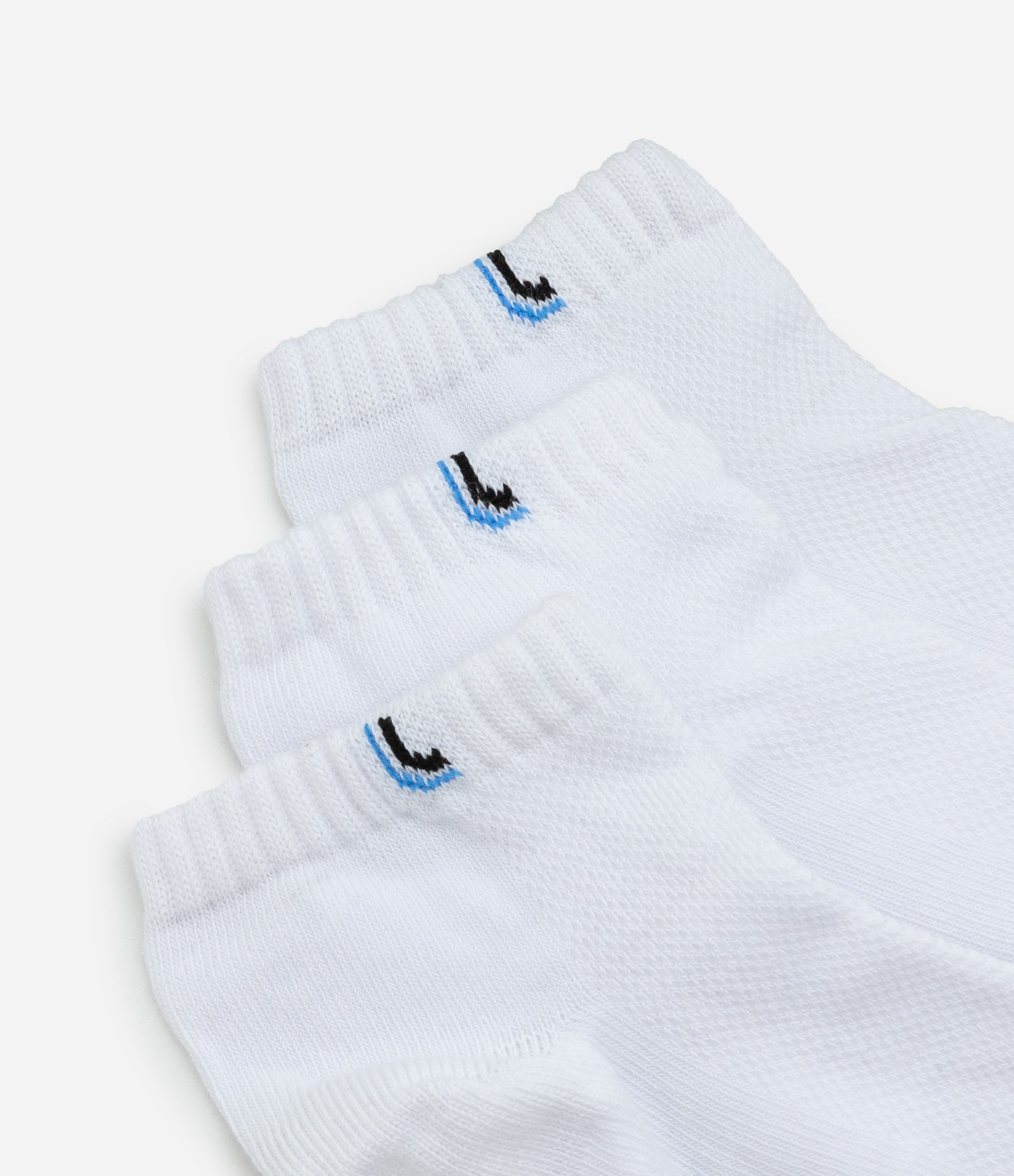 Kit 03 Pares de Meias Esportivas Cano Baixo Lupo Branco 4