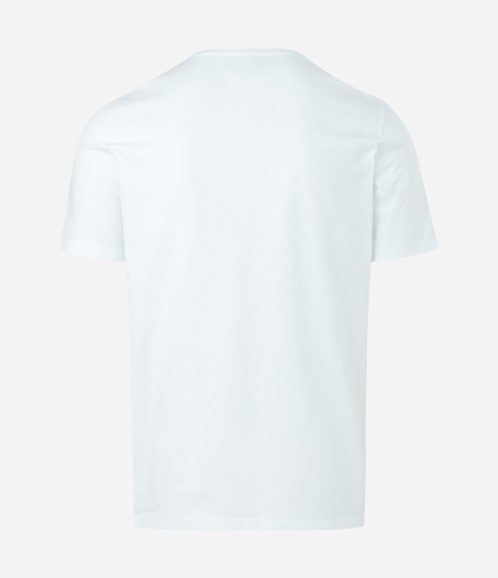 Camiseta Slim Básica em Algodão Peruano com Gola Redonda Branco 6