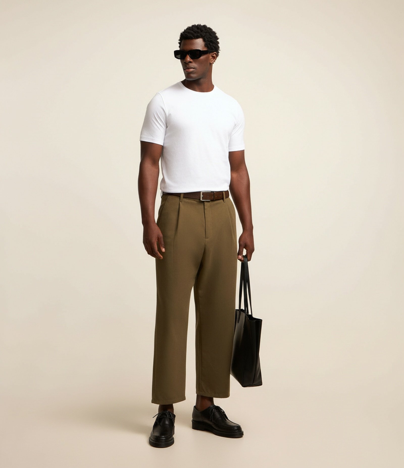 Camiseta Slim Básica em Algodão Peruano com Gola Redonda Branco 4