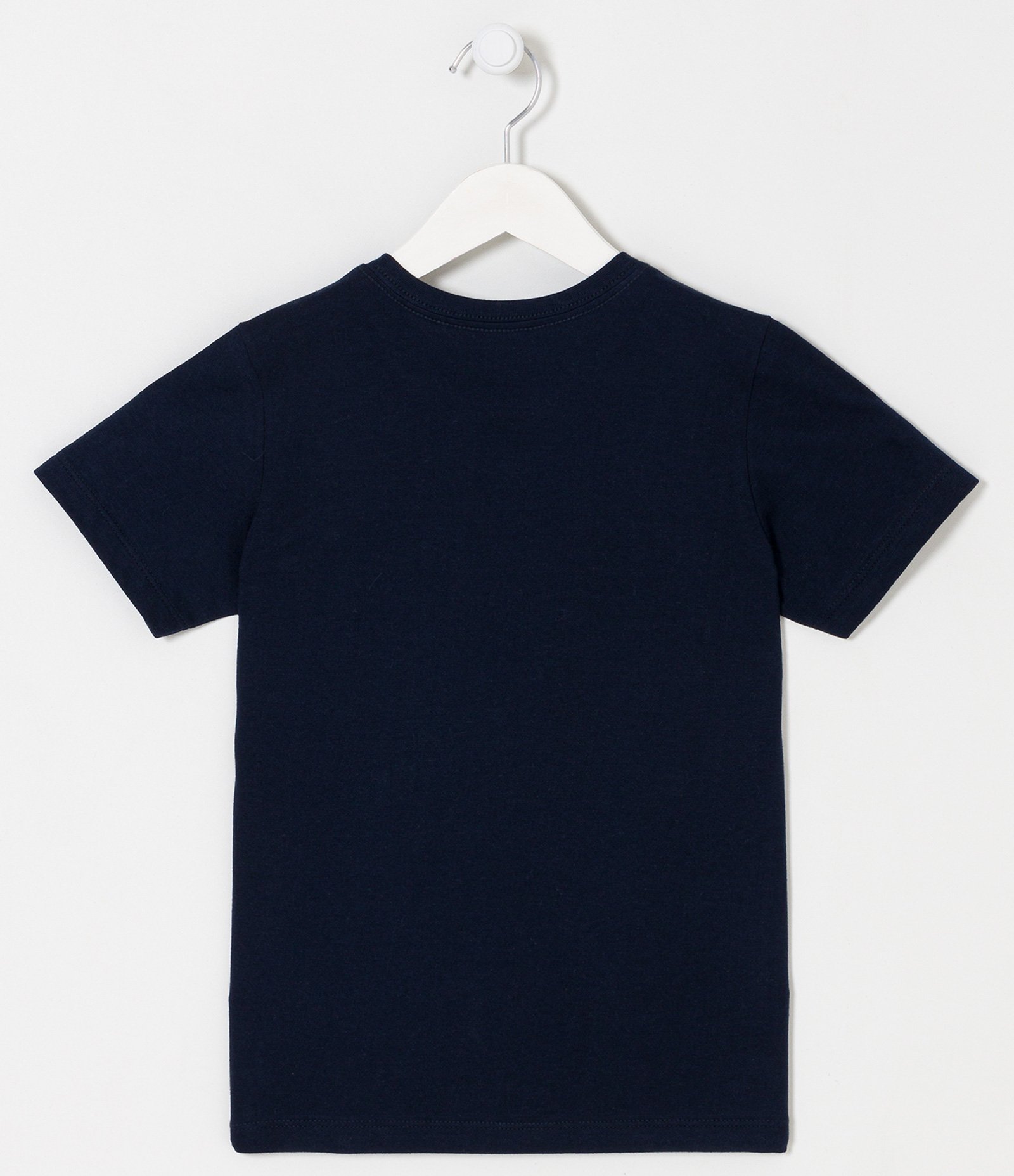 Camiseta Infantil Básica - Tam 5 a 14 Anos Azul Marinho 2