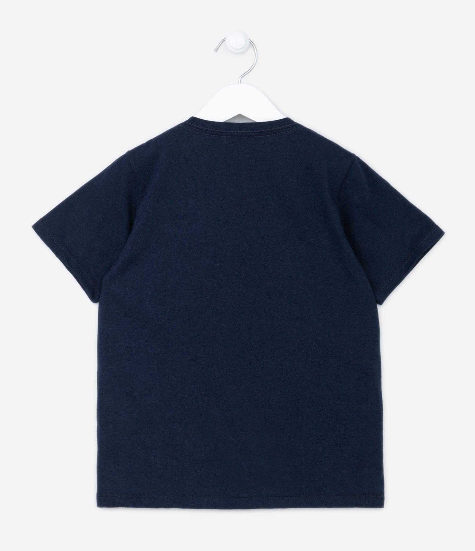 Camiseta Infantil Básica - Tam 5 a 14 Anos Azul Marinho 4