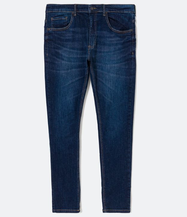 Calça Skinny Básica Jeans com Bolsos Azul 5
