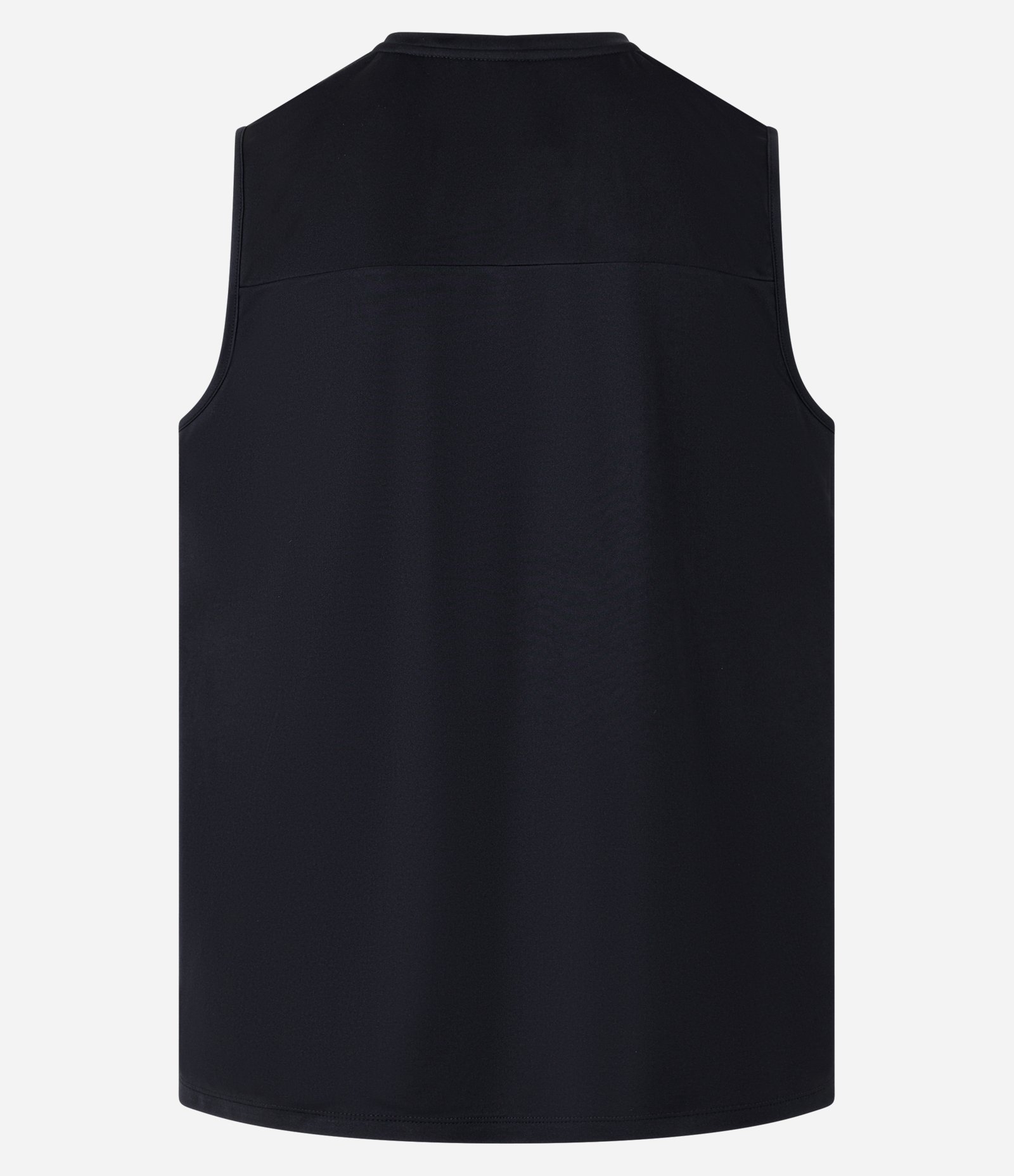 Regata Regular Básica Esportiva com Recortes e Lettering Preto 9