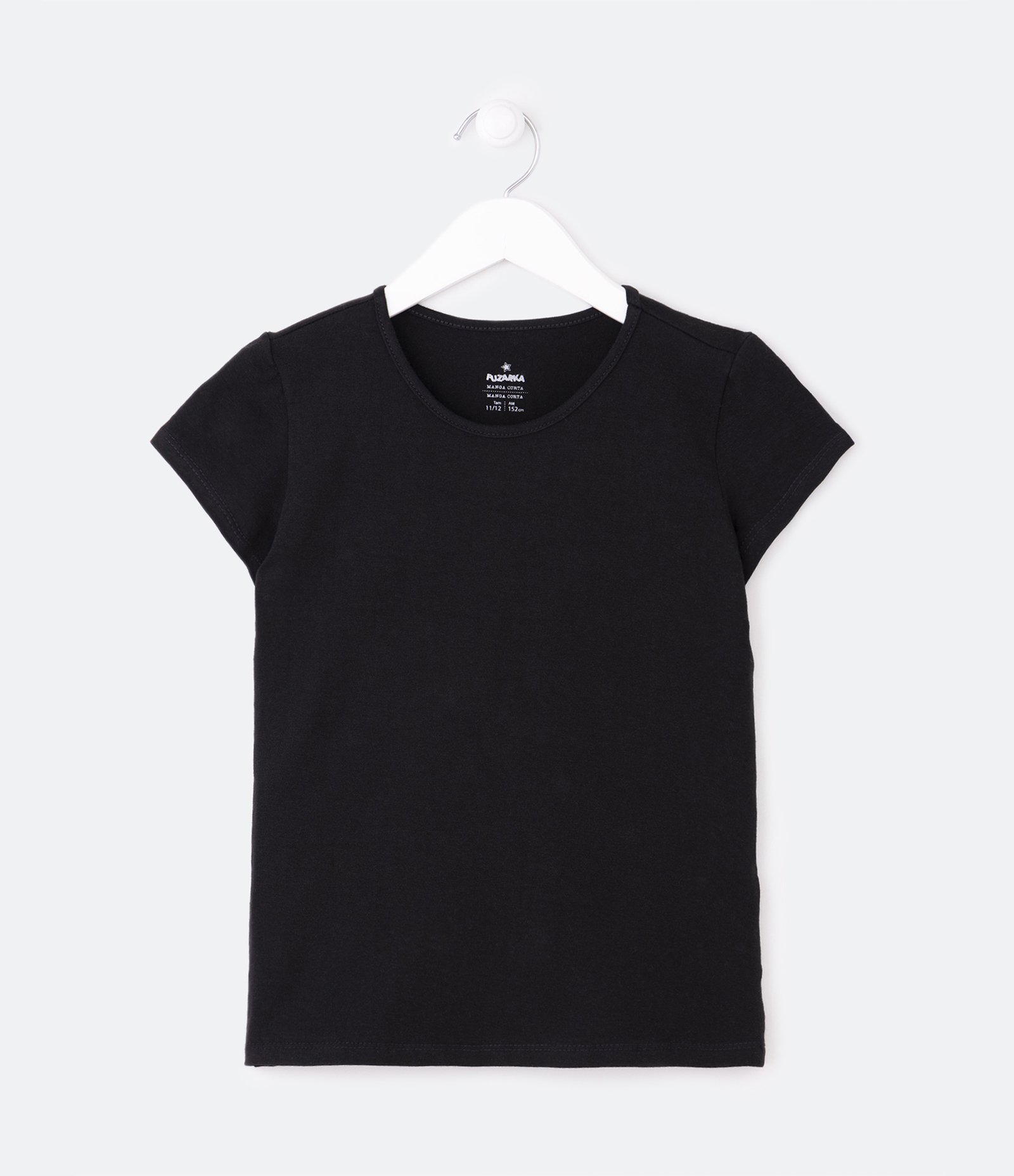 Blusa Infantil Básica - Tam 5 a 14 anos Stretch Limo 1