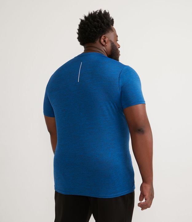 Remera Deportiva Protección UV Manga Corta Azul 3