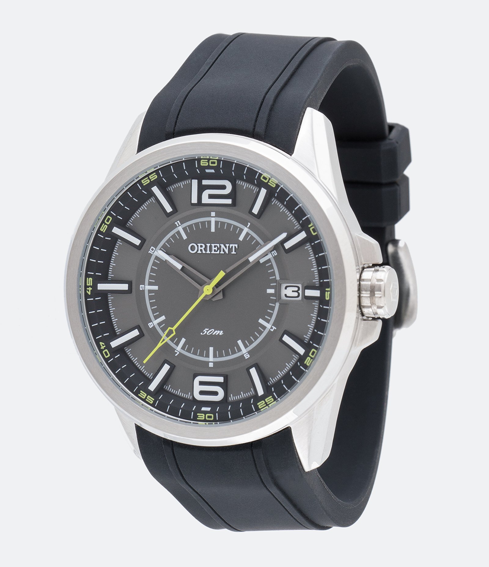Relógio Orient MBSP1026-G2PX Analógico Calendário 5ATM Cinza 1