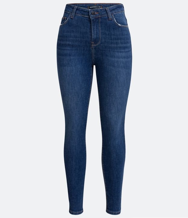 Calça Skinny Jeans Básica Azul 5