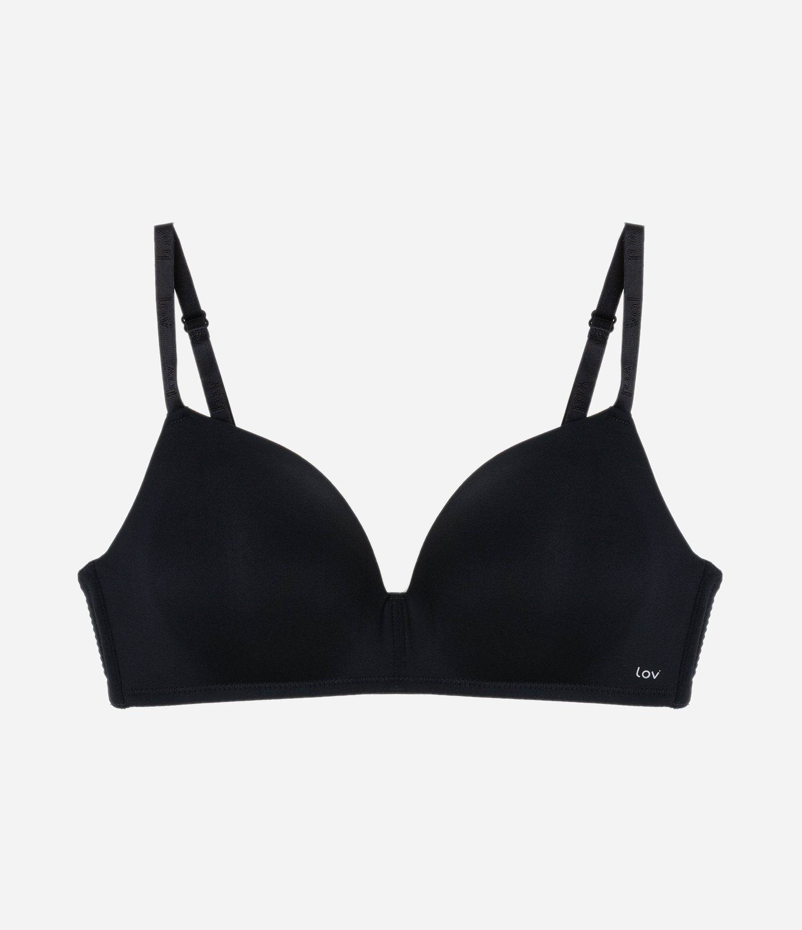 Sutiã Triangular em Microfibra com Bojo Preto 5