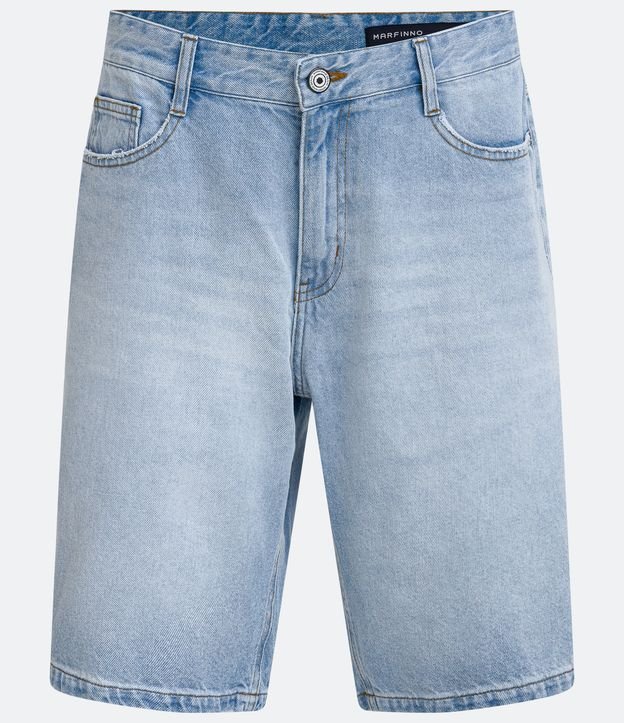 Bermuda Slim Jeans com Elastano Azul 6
