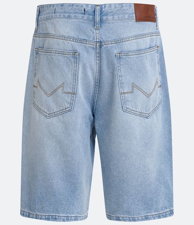 Bermuda Slim Jeans com Elastano Azul 7