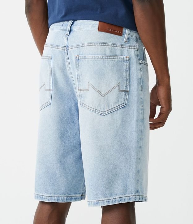 Bermuda Slim Jeans com Elastano Azul 3