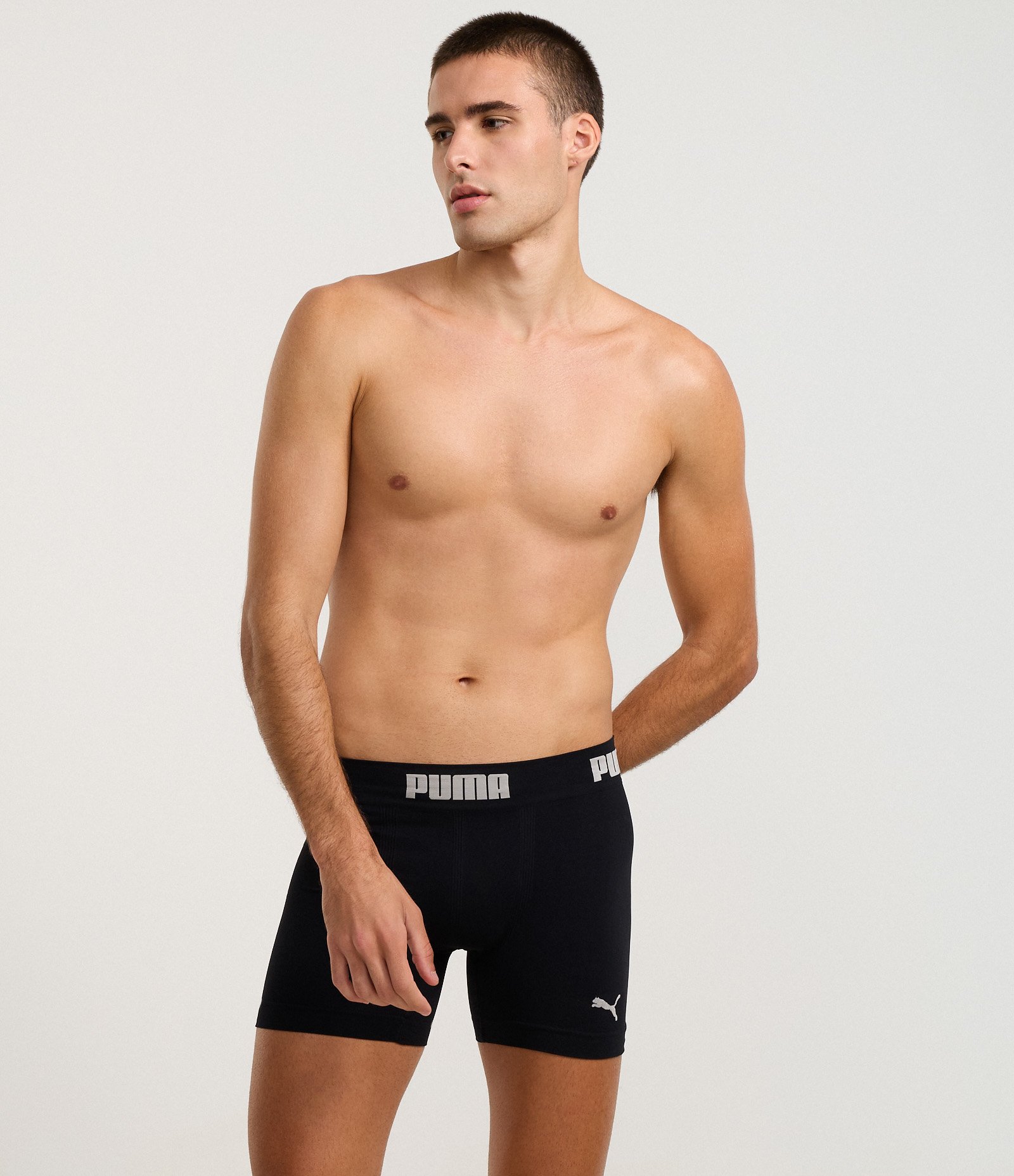 Cueca Boxer em Microfibra com Cós Elástico Puma Preto 4
