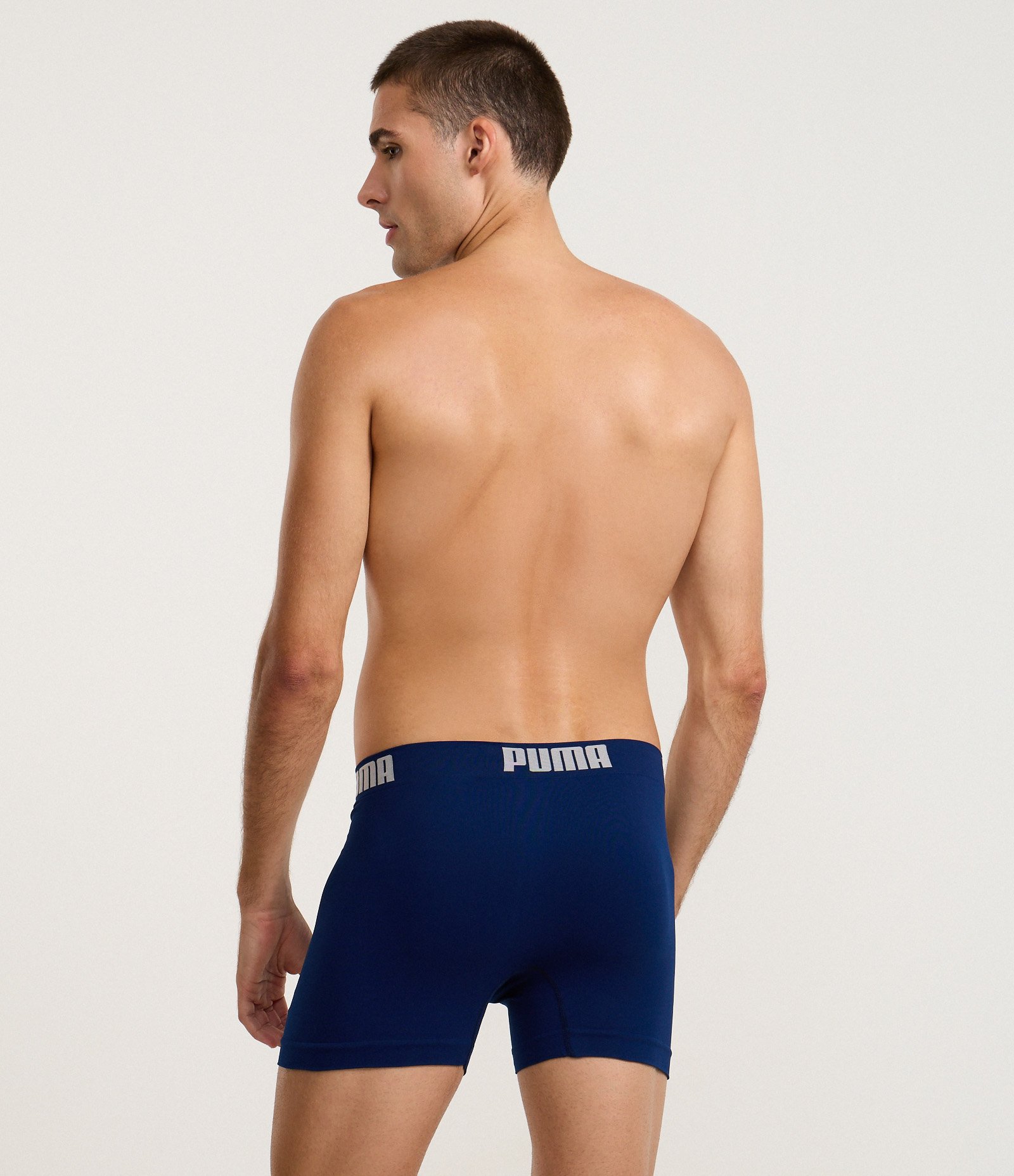 Cueca Boxer em Microfibra com Cós Elástico Puma Azul Marinho 5