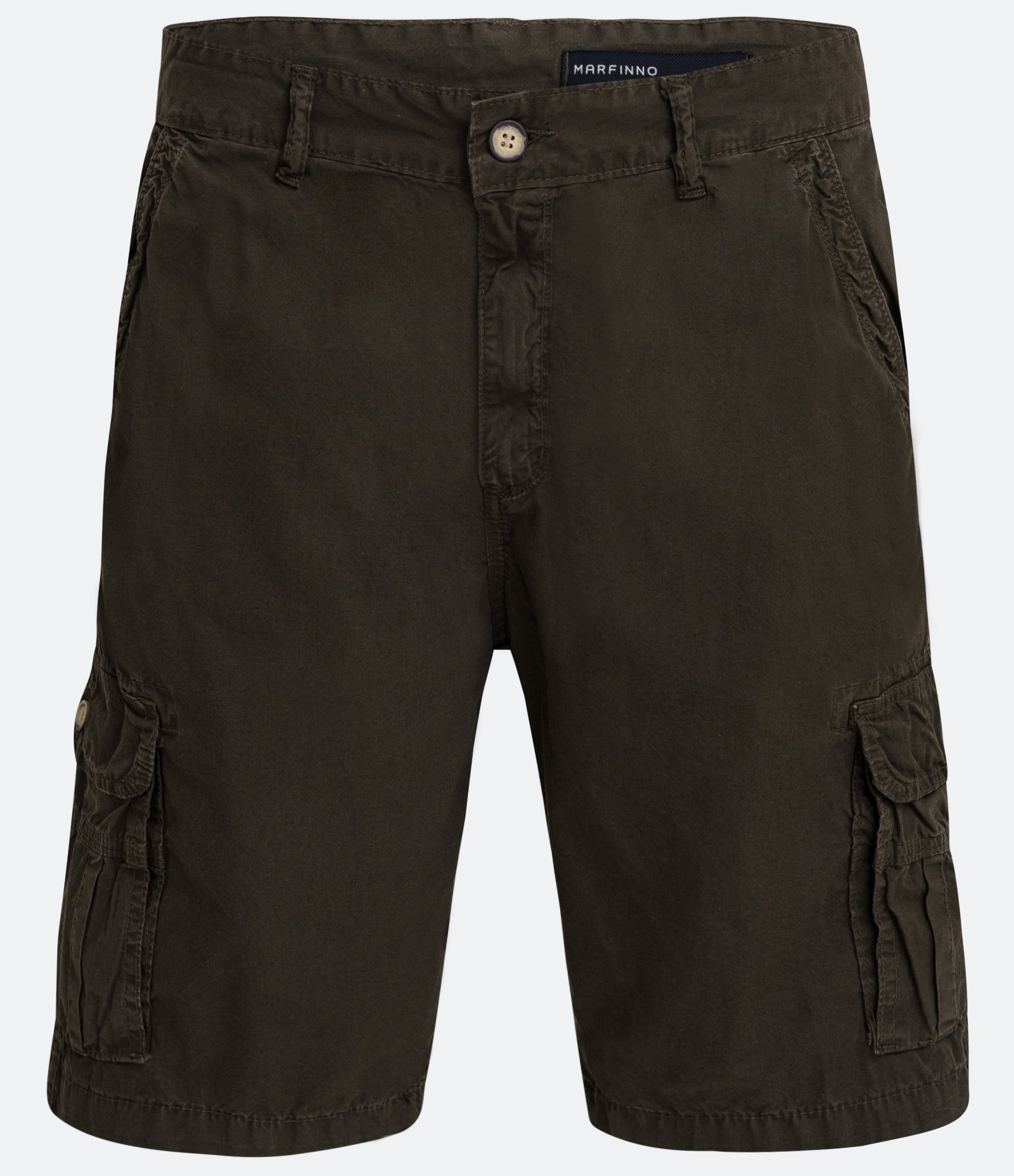 Bermuda Cargo em Sarja com Detalhes em Pespontos Verde Floresta 6