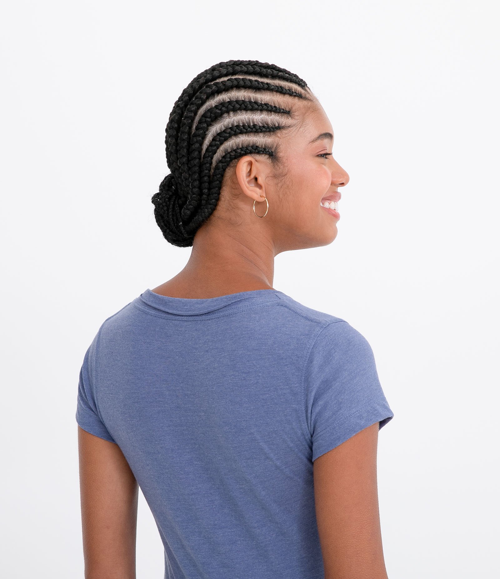 Blusa Básica em Algodão com Manga Curta e Bolsinho Bijou Blue 3