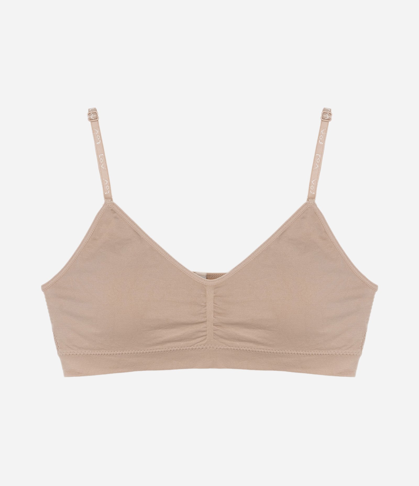 Sutiã Top em Microfibra com Bojo Removível Seamless Light Taupe 4