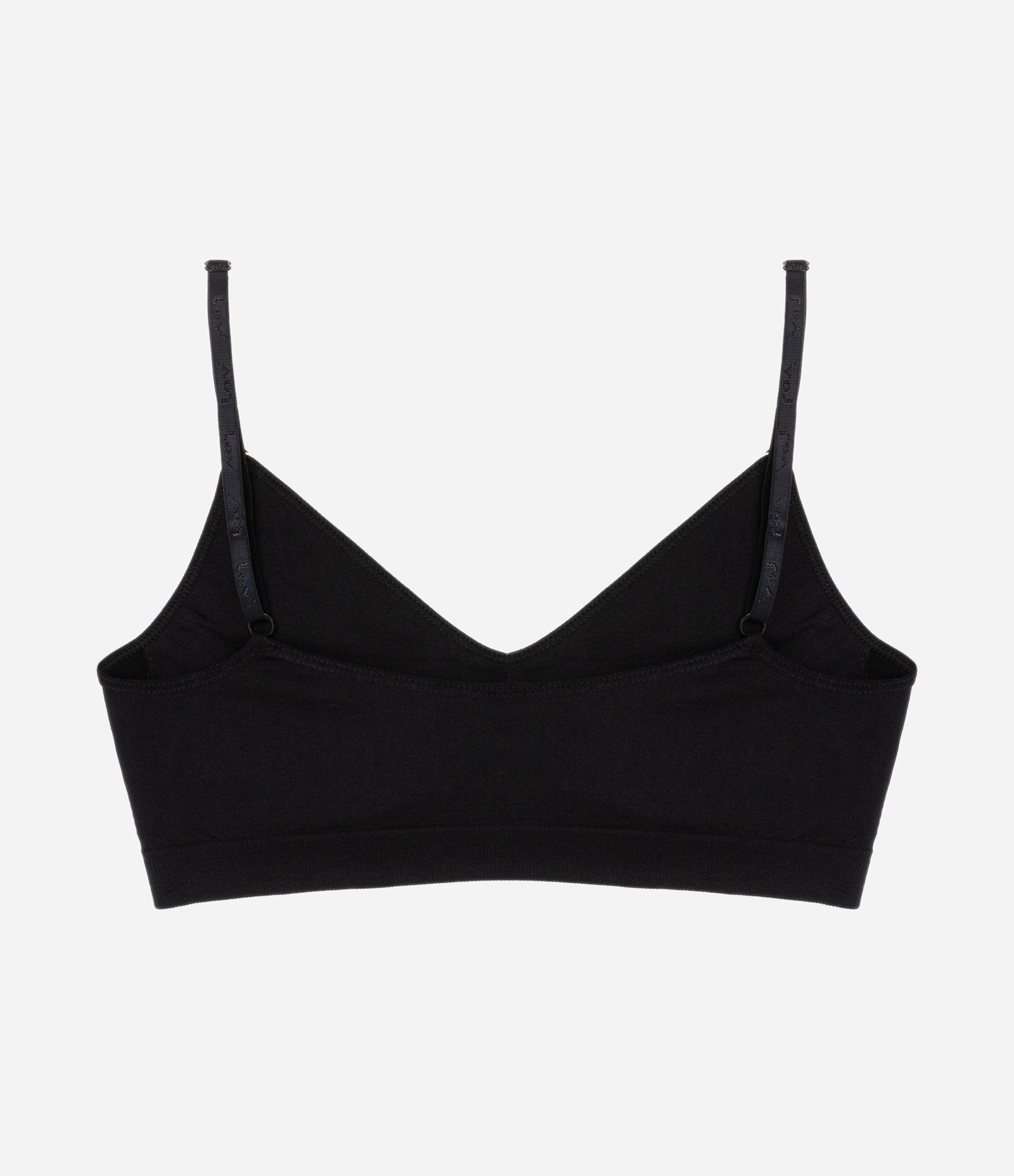 Sutiã Top em Microfibra com Bojo Removível Seamless Preto 5