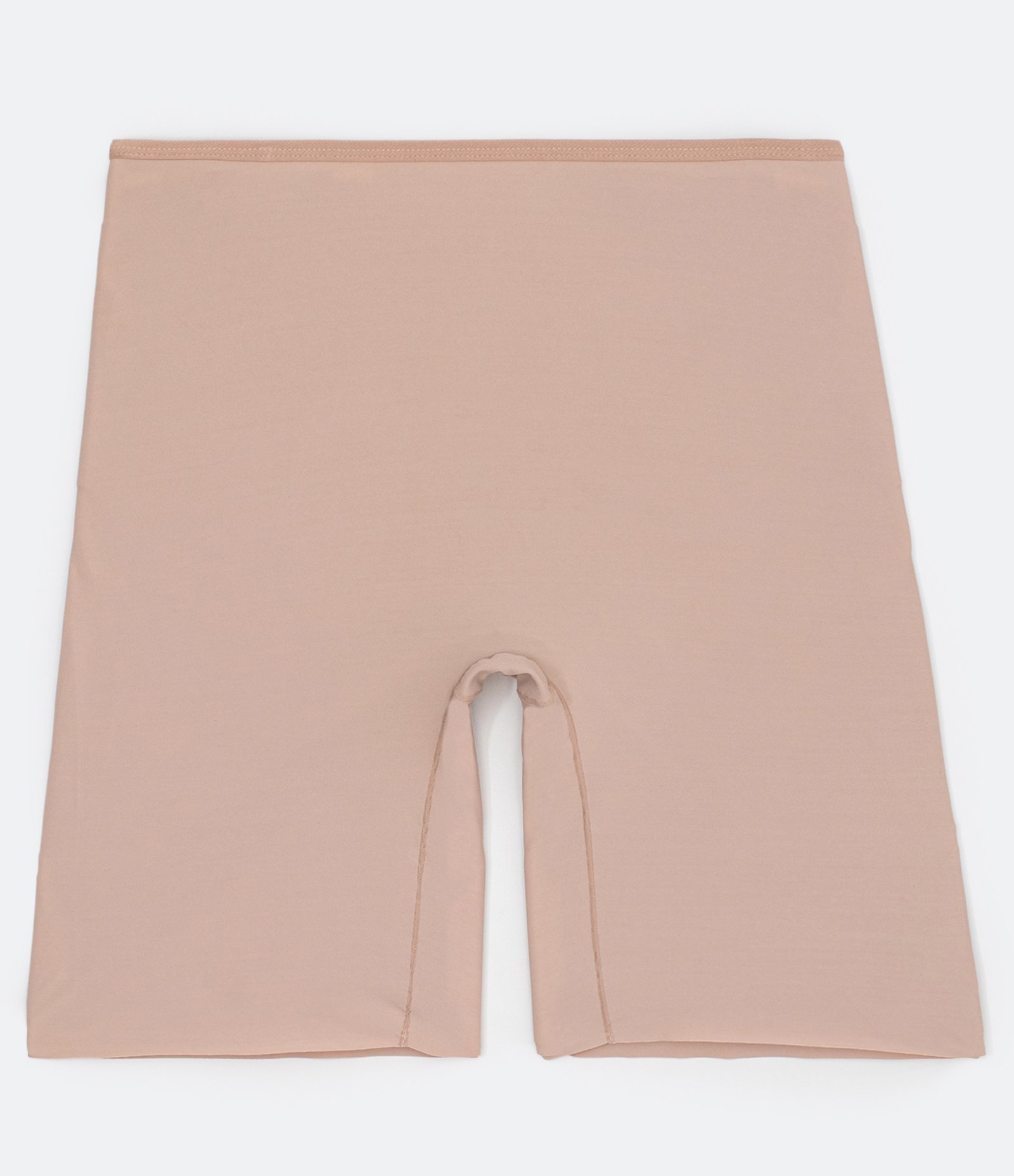 Bermuda Modeladora Em Microfibra Liso Bege 5