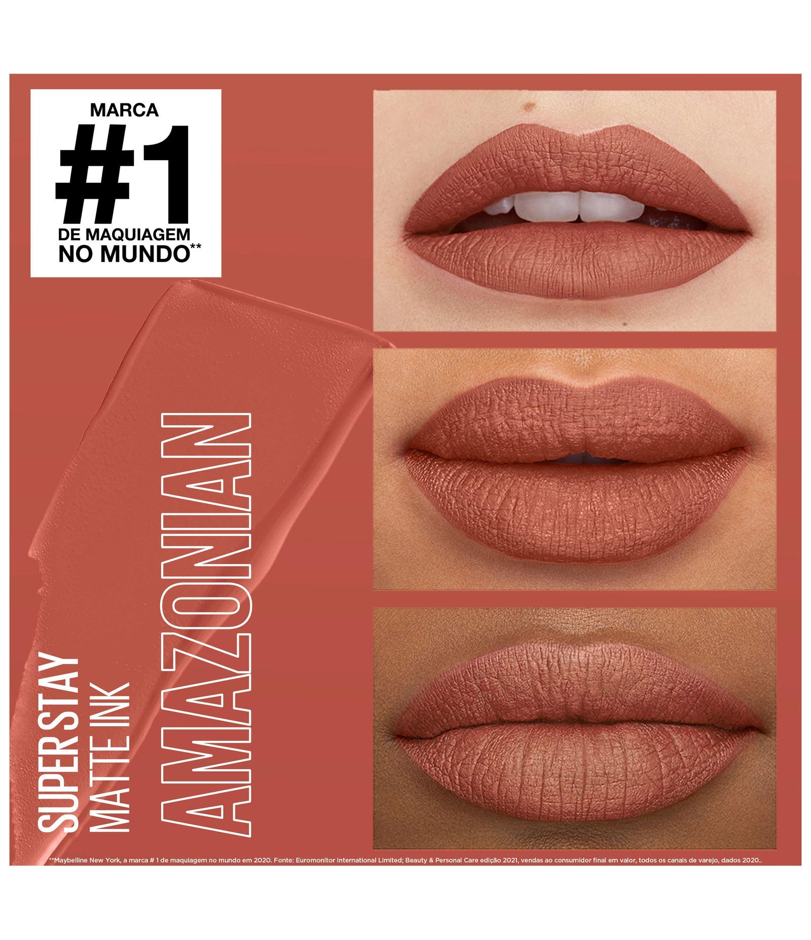 Batom Líquido Longa Duração Maybelline SuperStay Matte Ink, 5ml 3