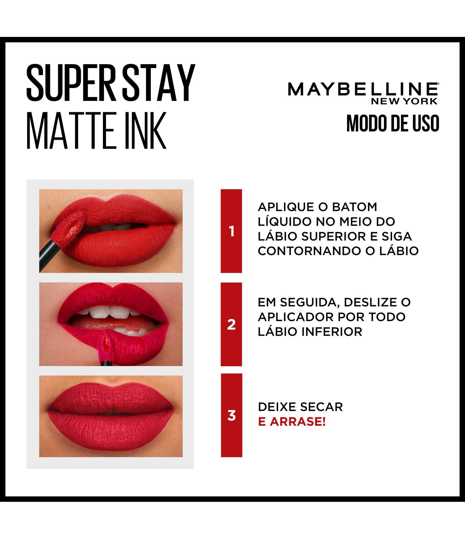 Batom Líquido Longa Duração Maybelline SuperStay Matte Ink, 5ml 4