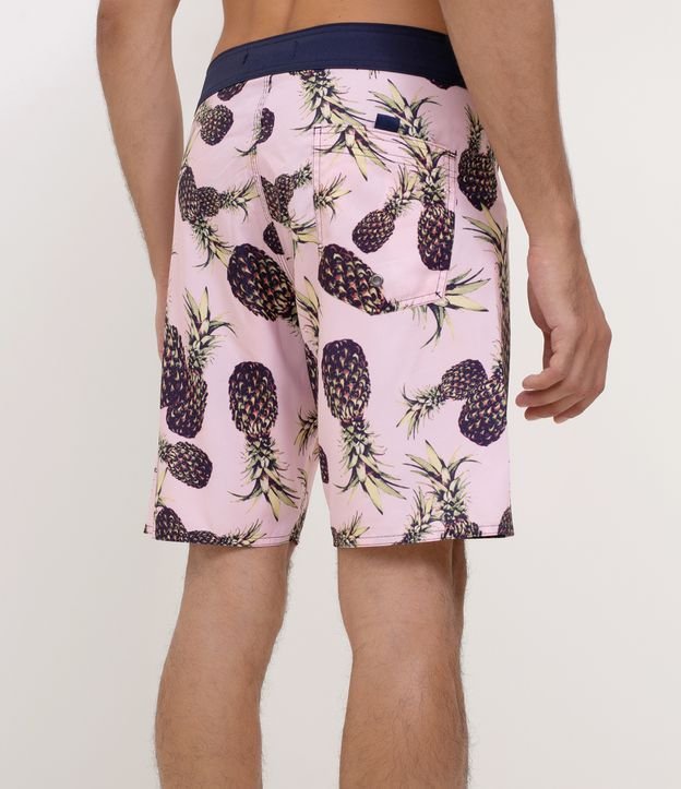 Bermuda Estampada con Ananas Rosa 2