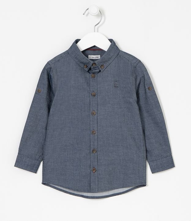 Camisa Infantil Básica - Tam 1 a 4 anos Azul 1