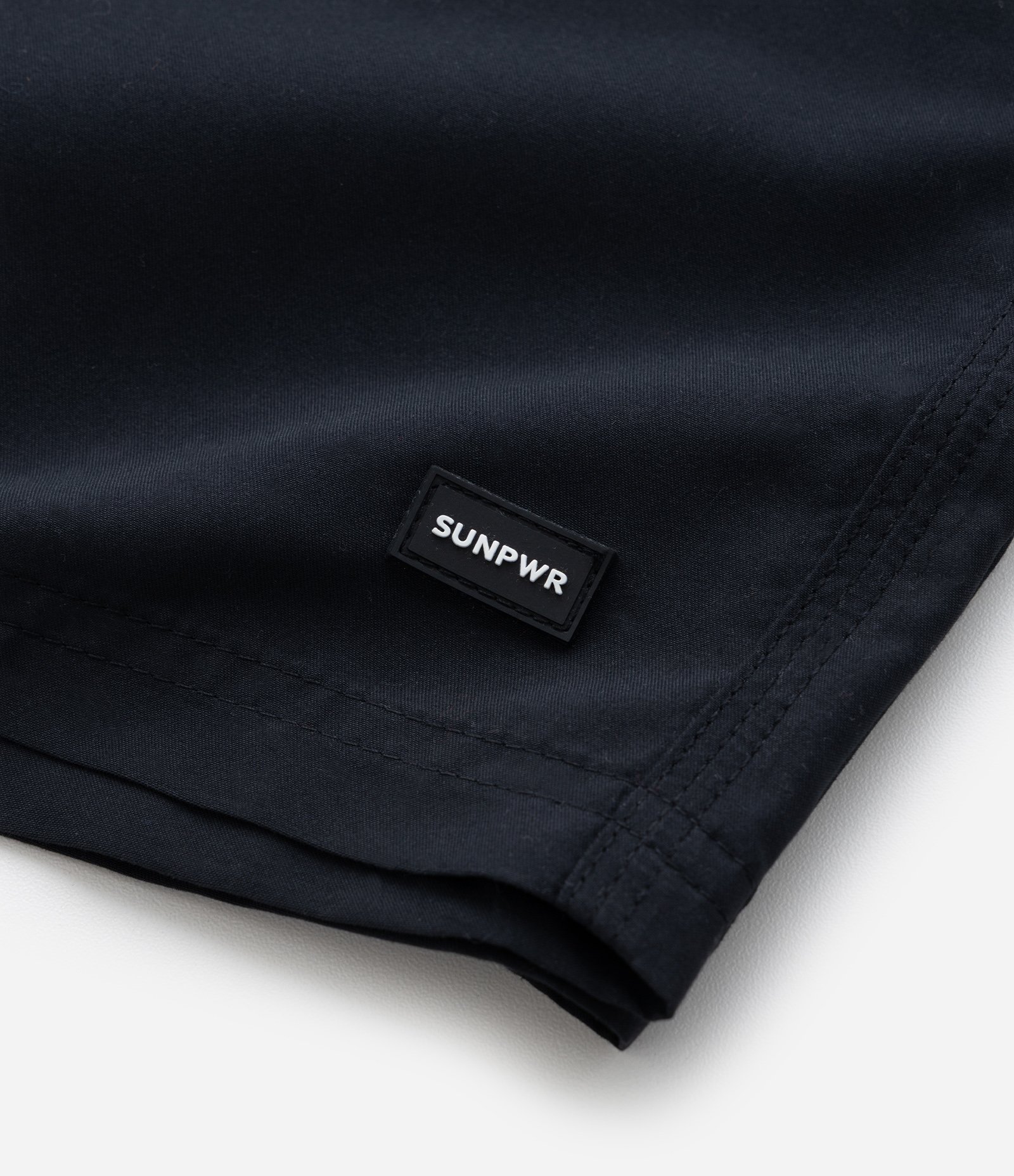 Bermuda de Banho Infantil com Etiqueta Emborrachada - Tam 5 a 14 anos Preto 4