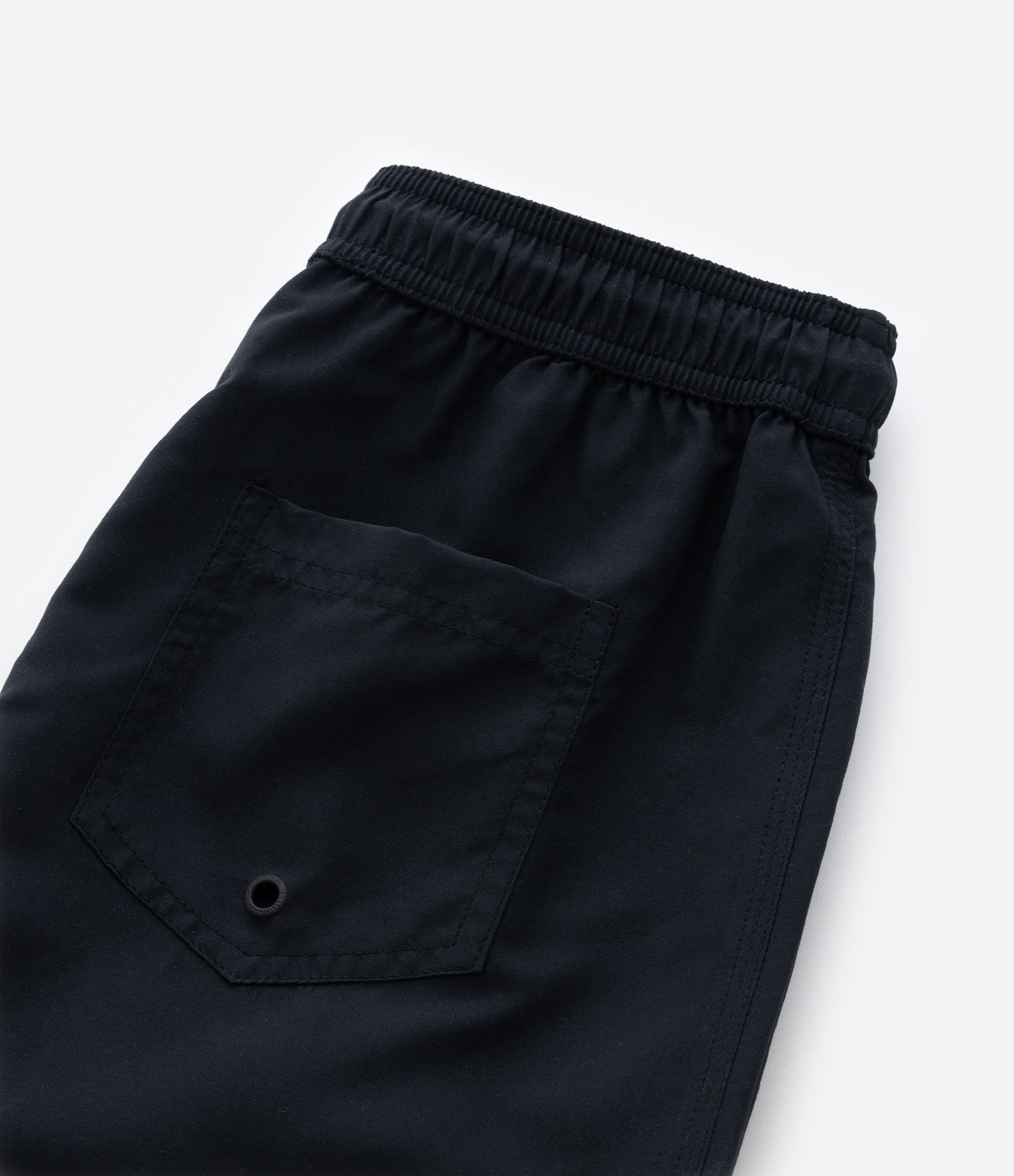 Bermuda de Banho Infantil com Etiqueta Emborrachada - Tam 5 a 14 anos Preto 6