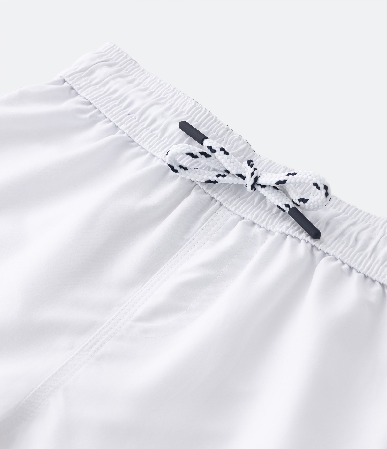 Bermuda de Banho Infantil com Etiqueta Emborrachada - Tam 5 a 14 anos Branco 16