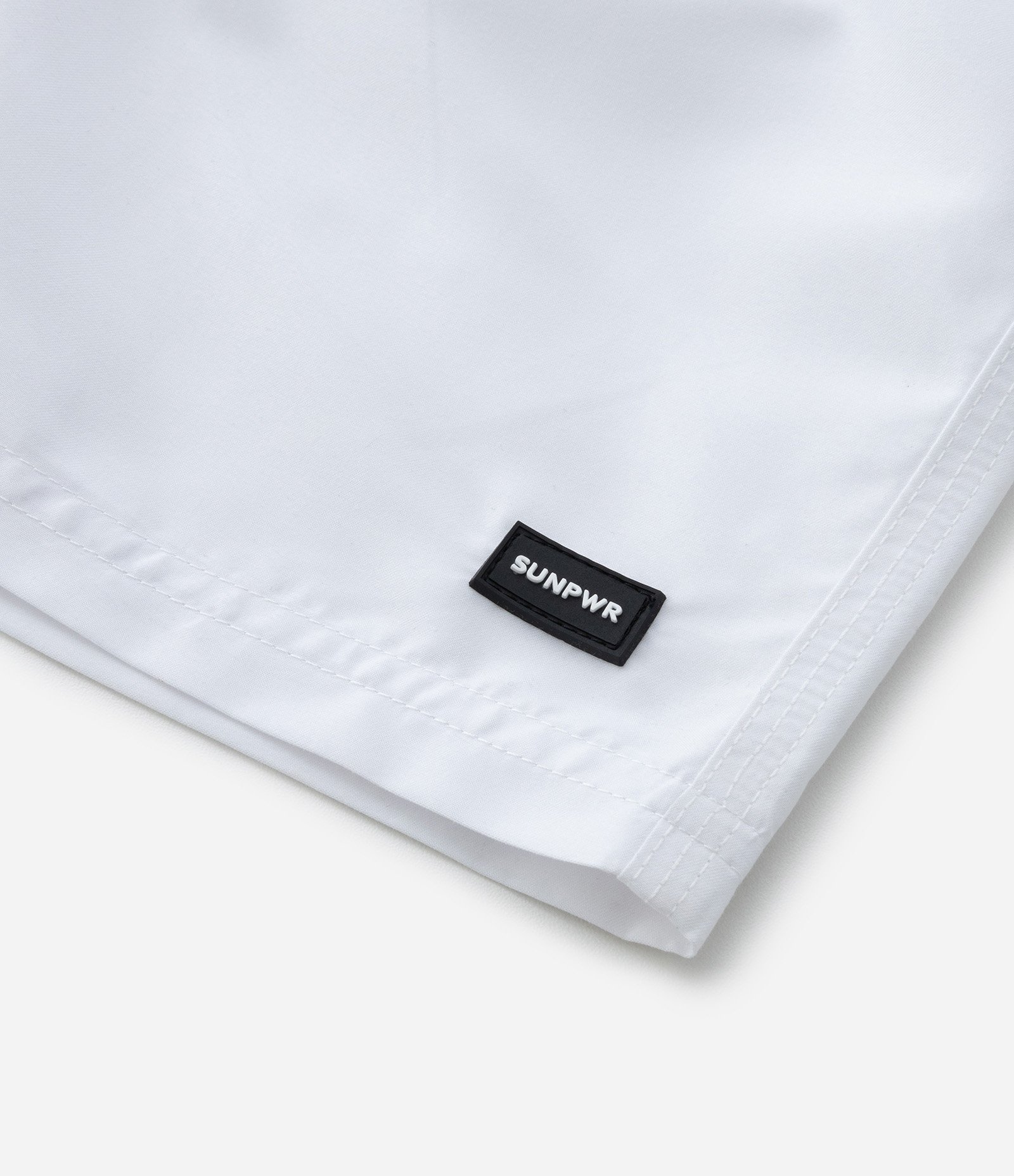 Bermuda de Banho Infantil com Etiqueta Emborrachada - Tam 5 a 14 anos Branco 5